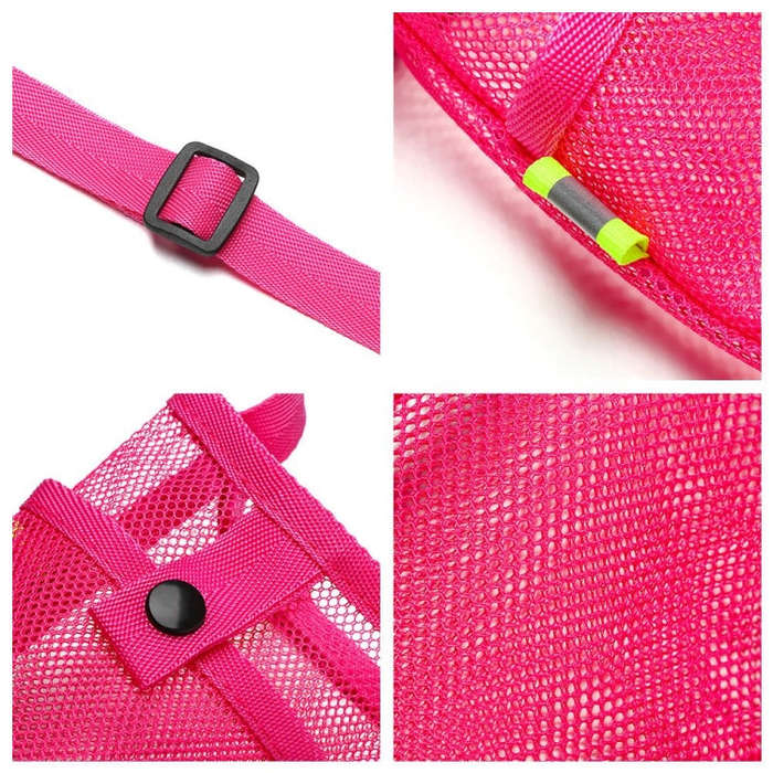Mesh Fabric Diagonal Outdoor Water Bottle Bag Universal Children Thermos Cup Cover(Navy Green)