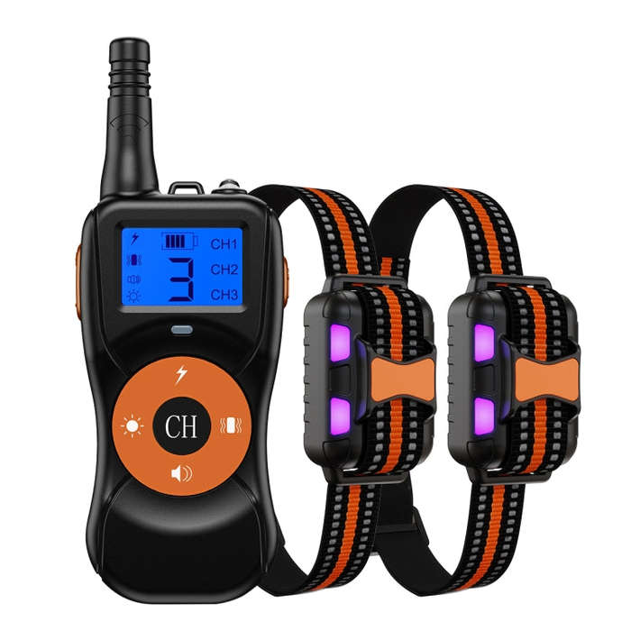 Smart Electronic Remote Control Dog Training Device Waterproof Pets Bark Stopper, Size: For-Two-D...