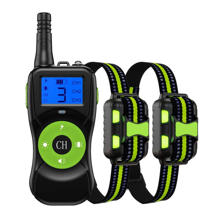 Smart Electronic Remote Control Training Device Waterproof Pets Bark Stopper, Size: For-Two-Dog(F...