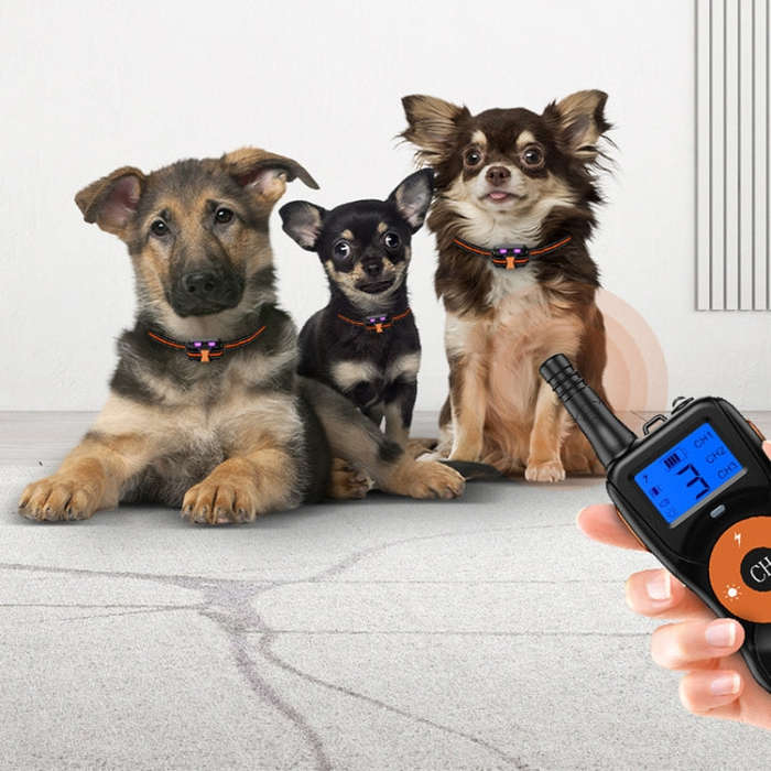 Smart Electronic Remote Control Dog Training Device Waterproof Pets Bark Stopper, Size: For-Two-D...