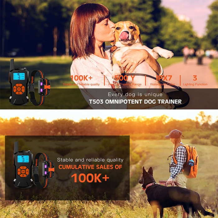 Electronic Remote Control Training Device Pet Training Shock Collar, Specification: Receiver