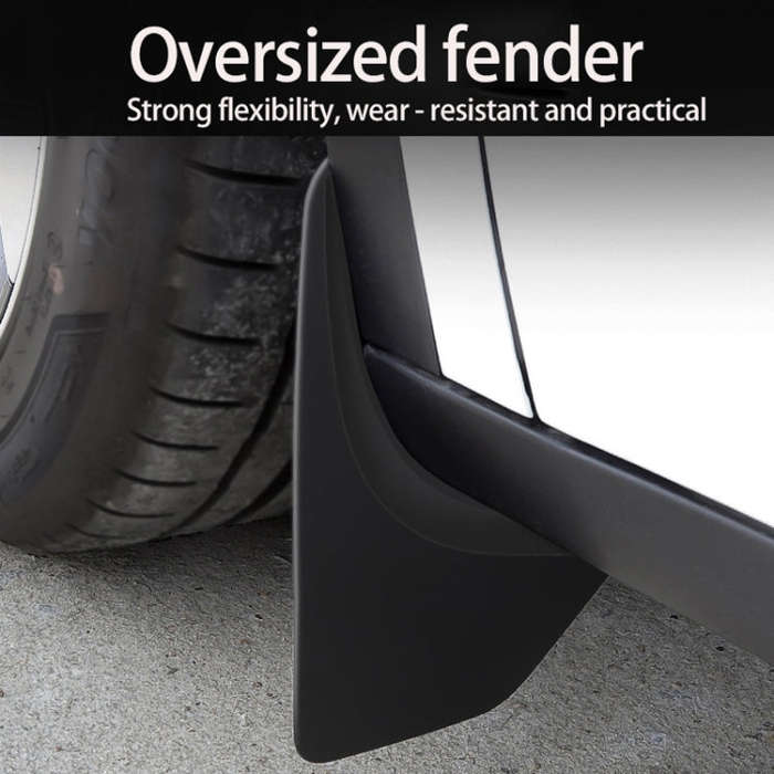 For Tesla Model Y 4pcs /Set Splash Guards Matte Fender No Drilling Required Upgraded PP Material