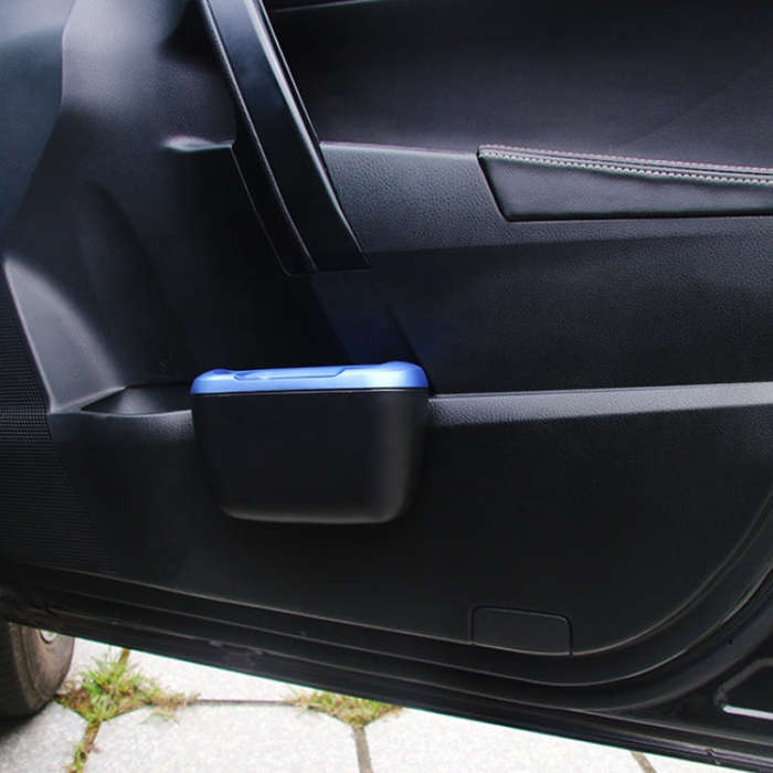 SHUNWEI Vehicle-mounted Trash Can Multifunctional Hanging Storage Bin(Blue)