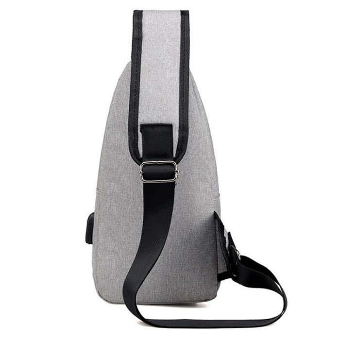 MeiJieLuo Simple Men Chest Bag Sports Youth Shoulder Crossbody Bag(Blue)