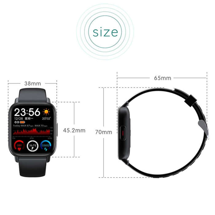 QS16Pro 1.83 inch Heart Rate / Blood Pressure Monitoring Waterproof Sports Smart Watch(Blue)