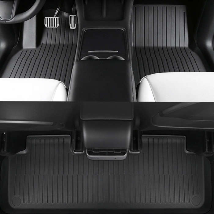 3pcs /Set For Tesla Model 3 TPE Injection Car Foot Mats Interior Accessories