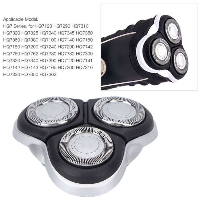 For Philips Shavers HQ7310 HQ7340 HQ7180 HQ7360 HQ7390 Replacement Blade Accessories(Silver)
