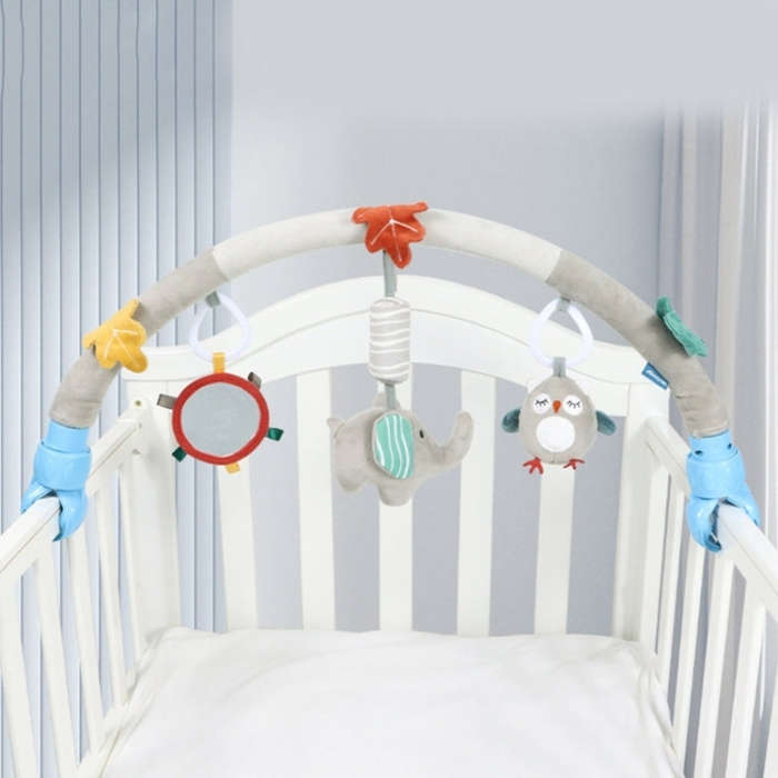Toddler Baby Nursery Toy Bed Crib  Arch Toy Cart Pendant(Little Bird)