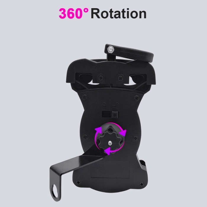 Motorcycle Sunshade Rainproof Mobile Phone Holder, Shape: Charging Handlebar Holder 18W (QC3.0)