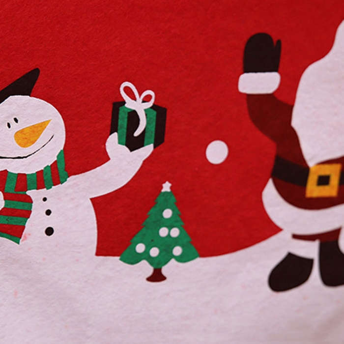 Christmas Decorations Old Man Snowman Chair Cover Hotel Restaurant Festive Arrangement Seat Cover...