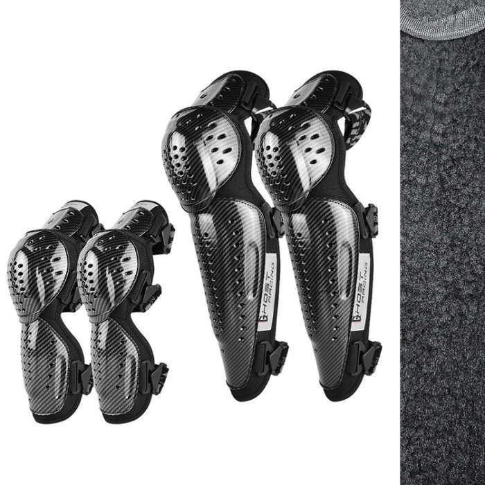 GHOST RACING Motorcycle Protective Gear Off-road Racing Knee Pads Elbow Pads(For Winter)