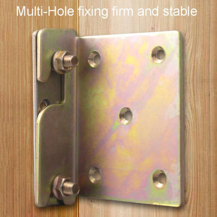 Bed Hinge Pendant Bed Accessories Furniture Hardware Corner Code With Screws, Model: Wider And Th...