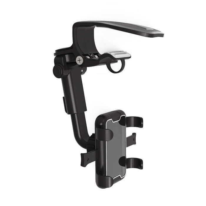 Car Sun Visor Clamp Multi-function Dashboard Mobile Phone Holder(Black)