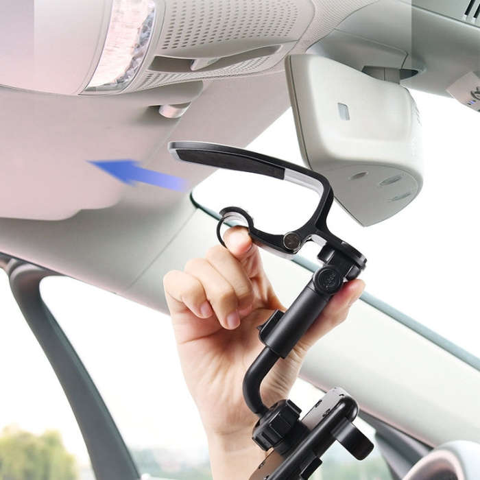 Car Sun Visor Clamp Multi-function Dashboard Mobile Phone Holder(Black)