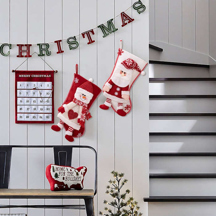 Christmas Decoration Supplies Cartoon Christmas Stocking Gift Bag(Elder)