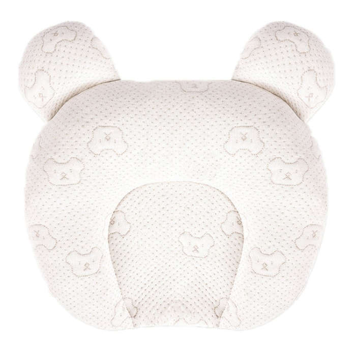 0-1 Year Old Baby Pillow Anti-Head Deflection Shaped Children Pillow, Style: Bear Latex Filling