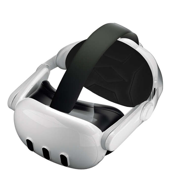 For Quest 3 VR  iplay Head Strap Reduce Pressure Adjustable Headband(White)