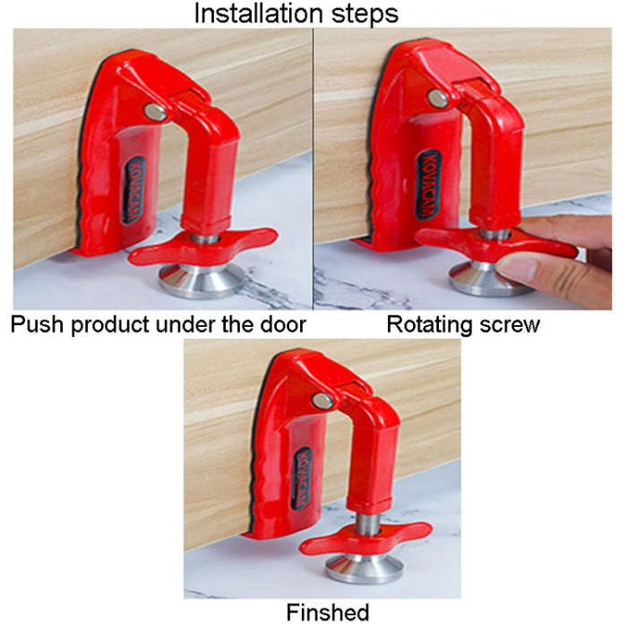 Metal Lever Door Stopper Hotel Travel Home Burglar Door Stopper, Model: Door Stopper