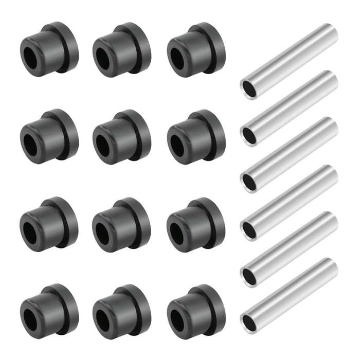 12pcs Rubber Sleeve+ 6pcs Iron Sleeve For EZGO TXT Golf Cart Steel Plate Rubber Sleeve Iron Sleev...