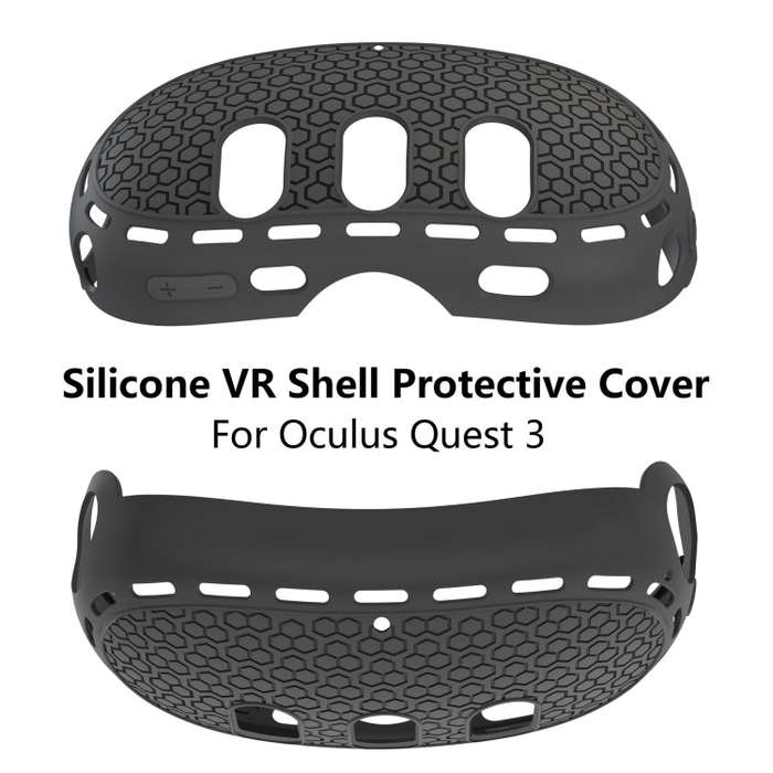 For Quest 3 VR Host Silicone Protective Case Smart Device Accessories(Black)