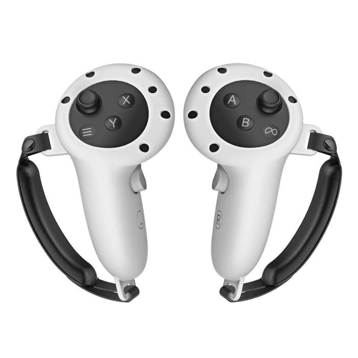 For Quest 3 Handle Silicone Protective Cover VR Accessories(Light Grey)