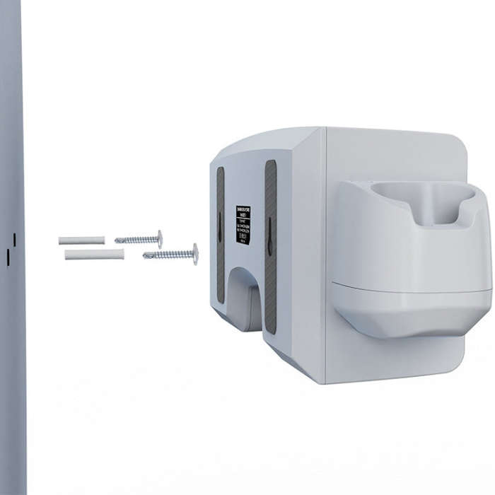 For Quest 3 VR Helmet Charging Base Wall-mounted Fast Charging Rack With LED Indicator(Gray White)