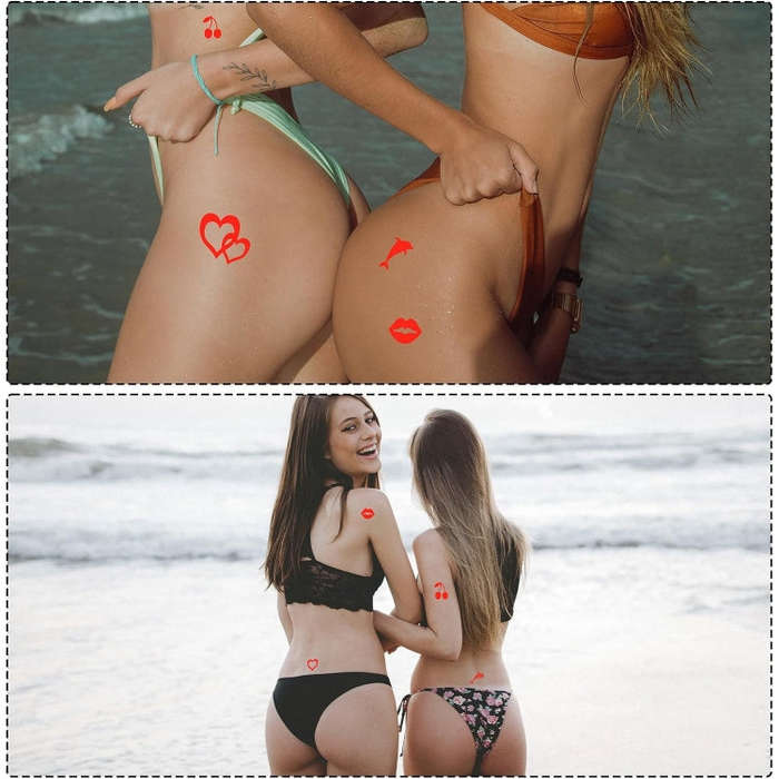180pcs /Pack  Style 5 Tanning Sunbathing Stickers Self Adhesive Body Stickers