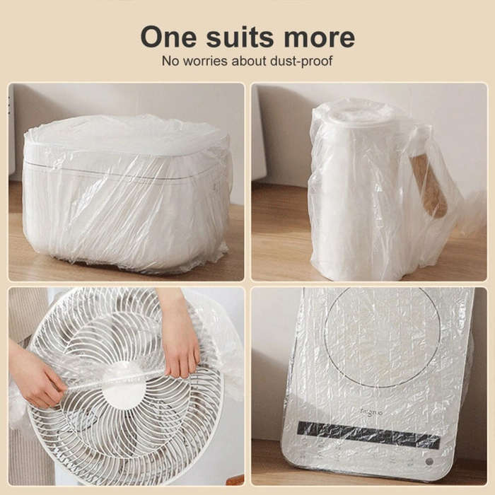 10pcs /Bag Disposable Furniture Dust Cover For Electric Cooker Oven Electric Fan 70x80cm(White)