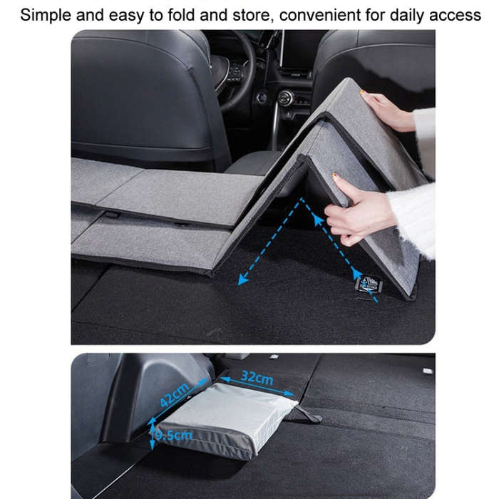 Car Camping Bed Folding Board SUV Rear Row Extension Board For Tesla, Color: Black