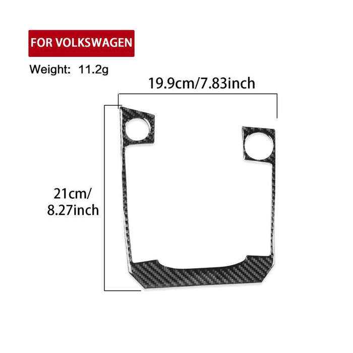For Volkswagen Sagitar 2019-2023 B Model Left-Hand Drive Gear Panel Sticker(Black)
