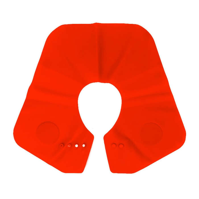 Hair Cutting Adjustable Shawl Capes Silicone Hairdressing Pad Neck Wrap Guard for Salon, Spec: La...