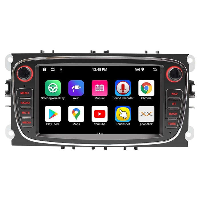 For Ford Focus 7 Inch HD Android Navigation Bluetooth RDS Radio, Size: 2+32G(Black)
