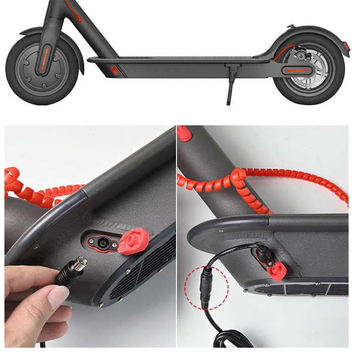 42V 2A Electric Bike Scooter Lithium Battery Charger With 4 Adapter Line US Plug
