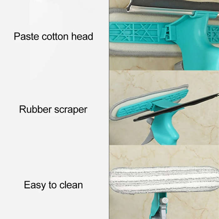 4 In 1 Double-sided Glass Wiper Window Squeegee Portable Spray Mirror Car Glass Cleaner  YJ520