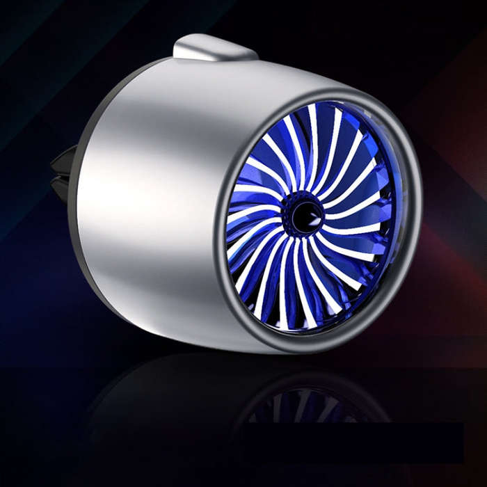 Car Fragrance Super Engine Car Air Conditioning Aroma Diffuser Outlet Ornament, Model: Gray Titan...