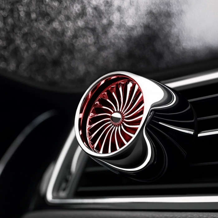 Car Fragrance Super Engine Car Air Conditioning Aroma Diffuser Outlet Ornament, Model: Gray Titan...