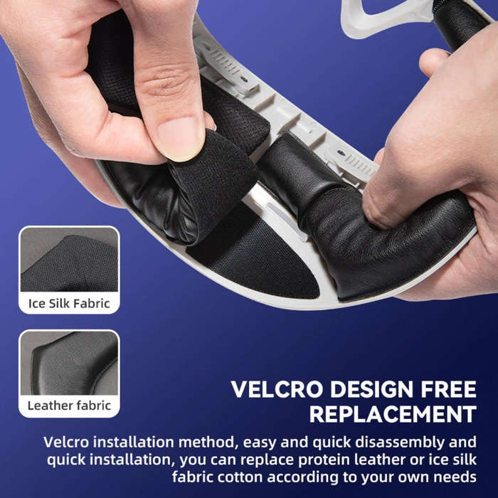 For PICO 4 Hibloks VR Glasses Face Cushion Protector Pad With Fan, Spec: 1pc Ice Silk
