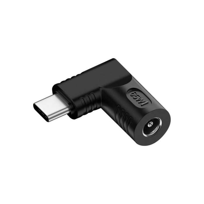 5.5x1.0mm I 65W Female To Type-C Male DC Power To PD Power Laptop Multifunction Adapter