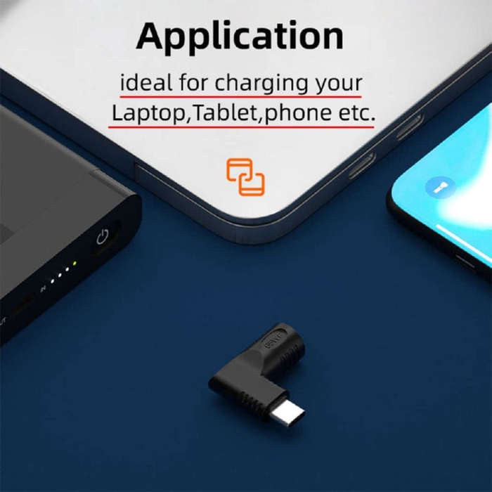 5.5x2.1mm G 65W Female To Type-C Male DC Power To PD Power Laptop Multifunction Adapter
