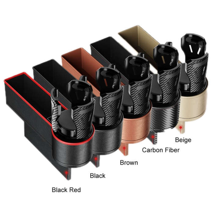 Car Seat Gap Storage Box Car Water Cup Holder Ashtray, Color: Right Brown
