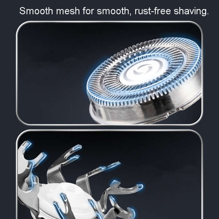 Men Multifunctional Electrical Shaver Rechargeable 5-Blade Shaving Razor(Dark Blue)