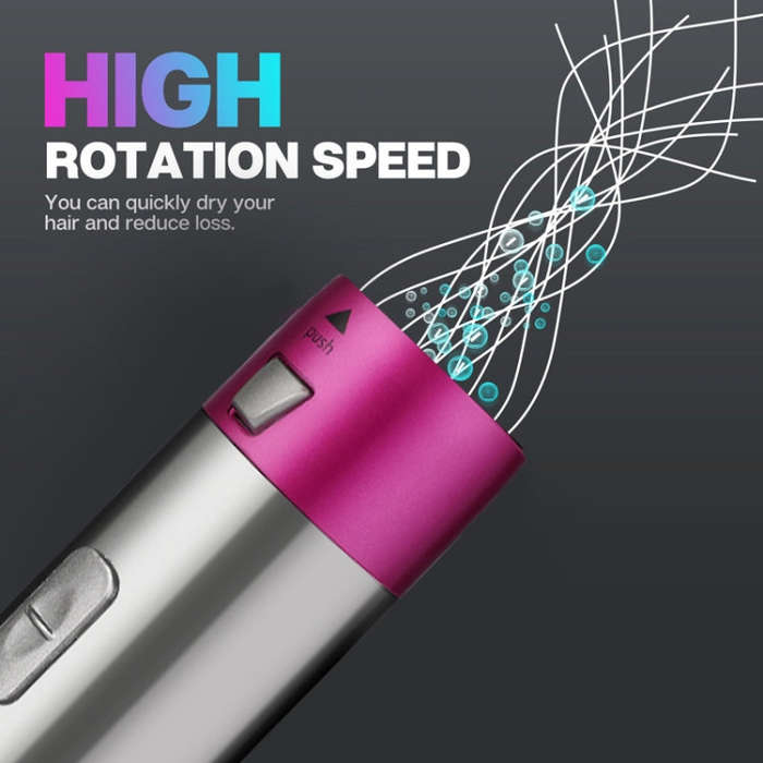 5 In 1 Hot Air Comb Automatic Curling Iron Square Model Hair Styling Comb Curling And Straighteni...
