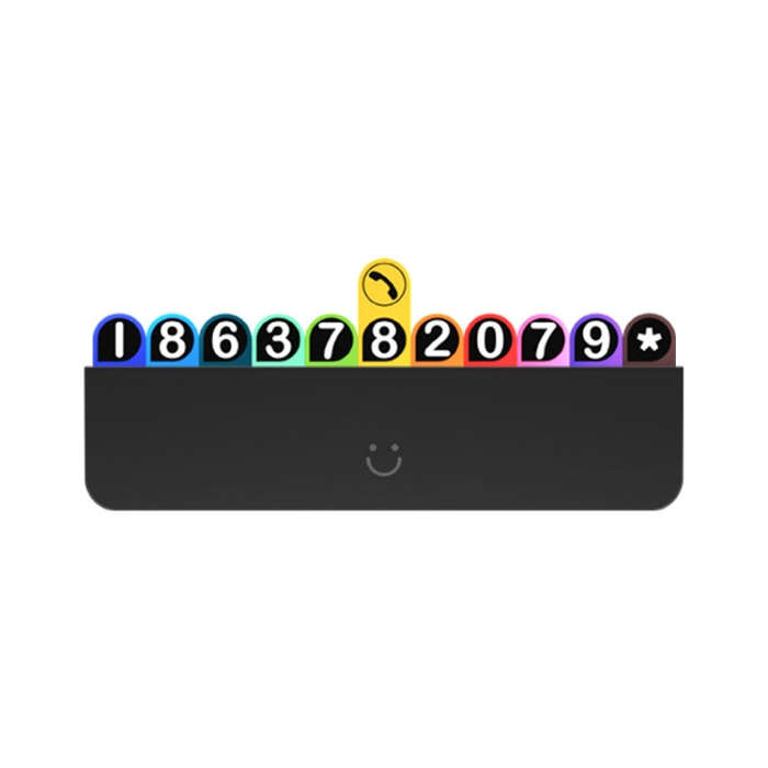 bbdd Temporary Parking License Plate Concealable Car Removal Number Plate(Rainbow Edition)