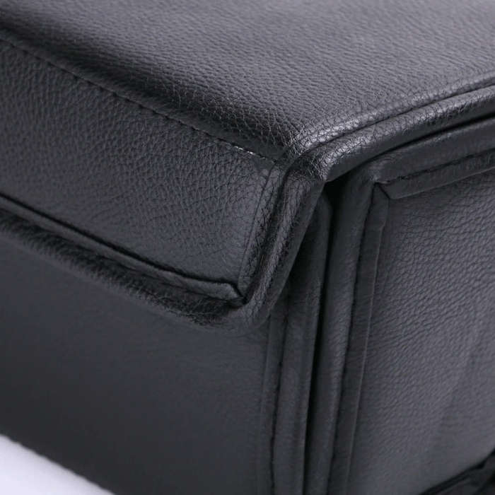 For Tesla Model Y PU Leather Car Interior Storage Glove Box Modification Accessories, Style: Air ...