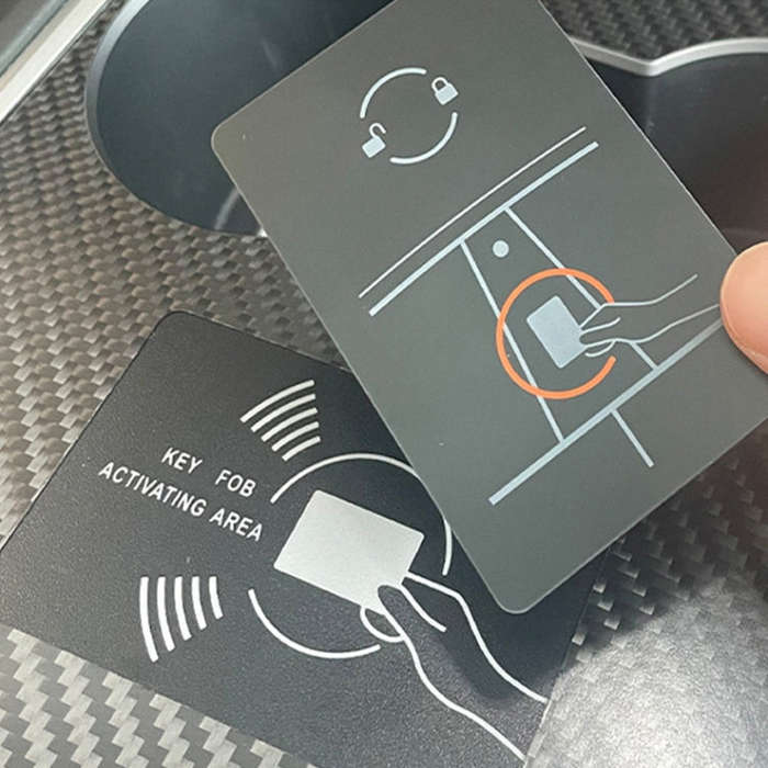 For Tesla Model 3 / Y Carbon Fiber Center Panel Protective Film Anti-Scratch Car Interior(Light)