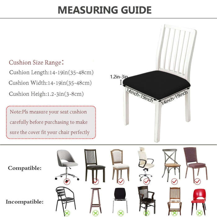 Diamond Plaid Jacquard Chair Cushion Cover Hotel Restaurant Dining Table Chair Cover(Dark Gray)