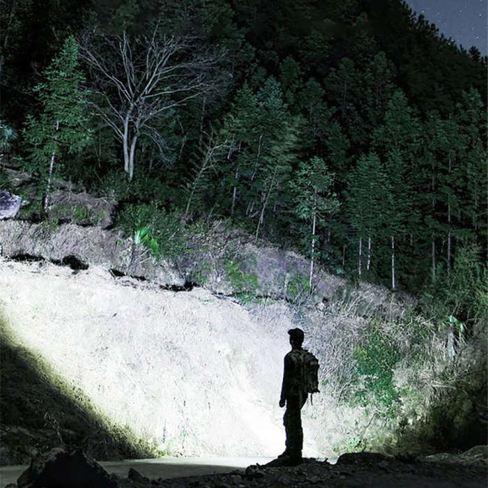 Mini Outdoor Dual Light Source Magnetic Hat Clip Multifunctional Portable Flashlight(without Batt...