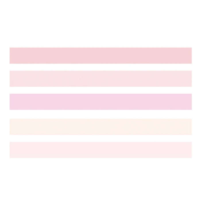 5rolls /Box 3m Washi DIY Decoration Handbook Tape Set, Color: Girly Pink
