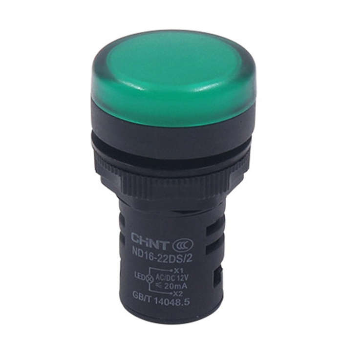 CHINT ND16-22DS LED Signal Light Power AD Indicator Lights, Model: 24V (Green)