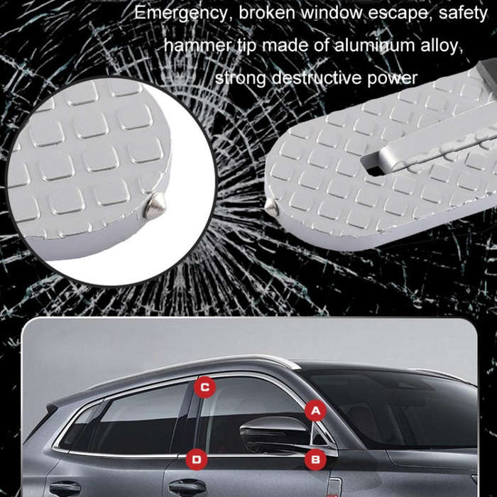 For SUV Car Assistance Getting In The Car Hook Pedal, Color: Black with Broken Window